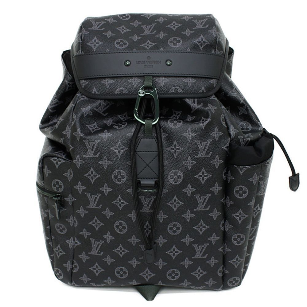 Louis Vuitton Monogram Eclipse Discovery Rucksack Daypack Backpack Black